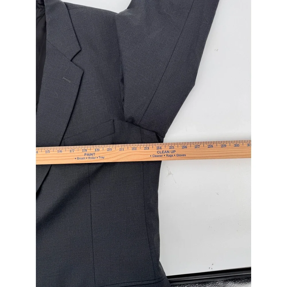 Brooks Brothers Sport Coat Blazer Jacket‎ 48L Charcoal Gray Wool Blend